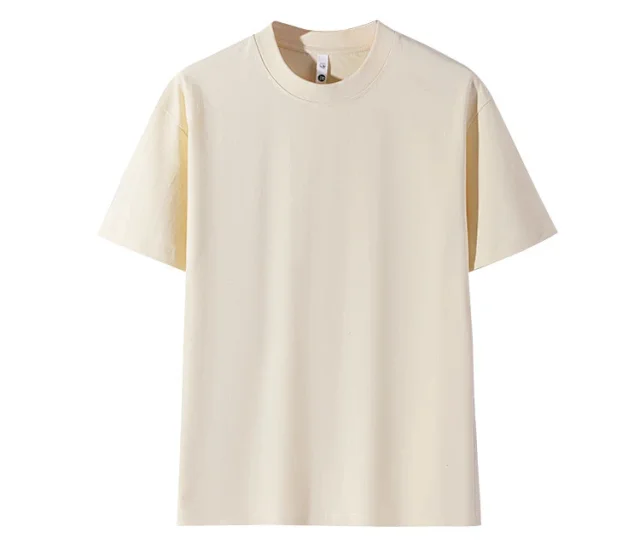 260g Summer Double Yarn Japanese Cotton Unisex Tee Detail
