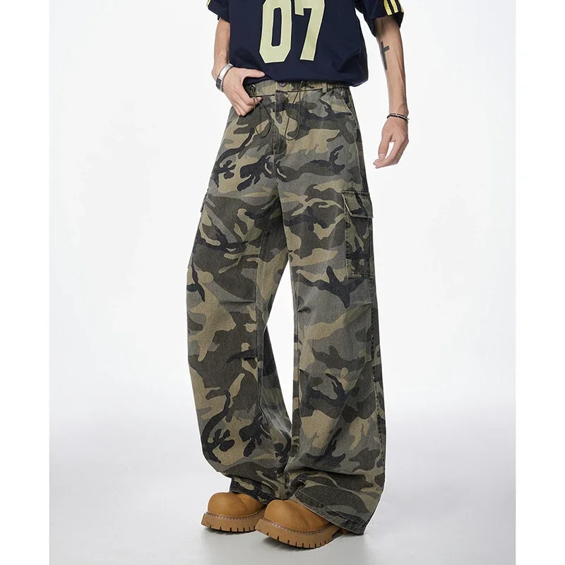 Unisex Retro Camo Cargo Pants