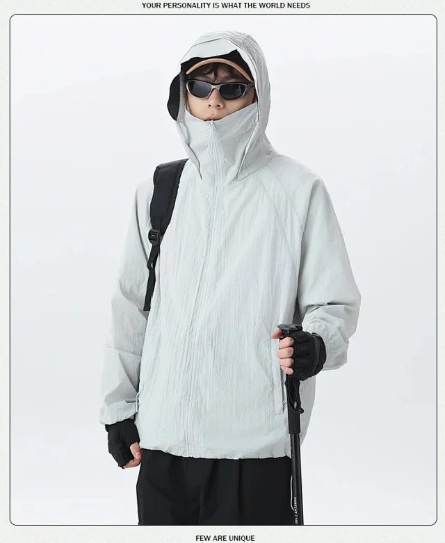 UV-proof Breathable Couple's Skin Coat Detail