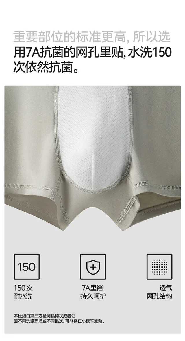 Men's 7A Antibacterial Modal Boxers Detail