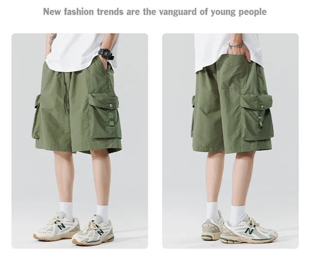 Summer New 5-Point Japanese Work Shorts Detail