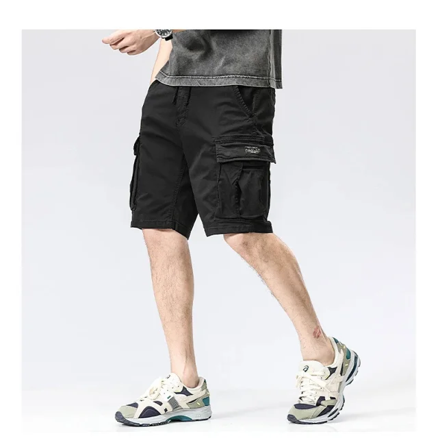 Men's Summer American Cargo Shorts Detail