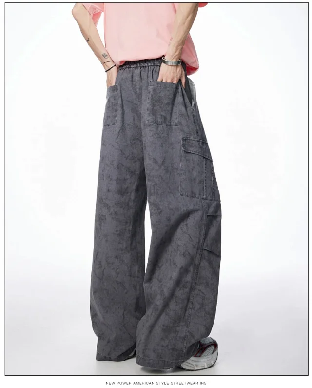 Men's Retro Parachute Work Pants Detail
