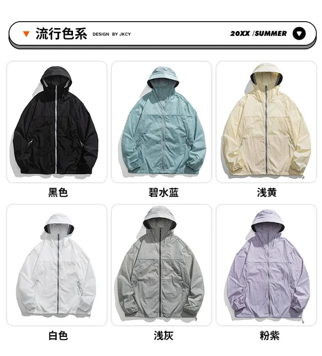 Unisex Summer UV Protection Skin Coats Detail