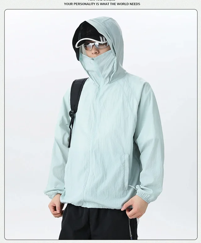 UV-proof Breathable Couple's Skin Coat Detail