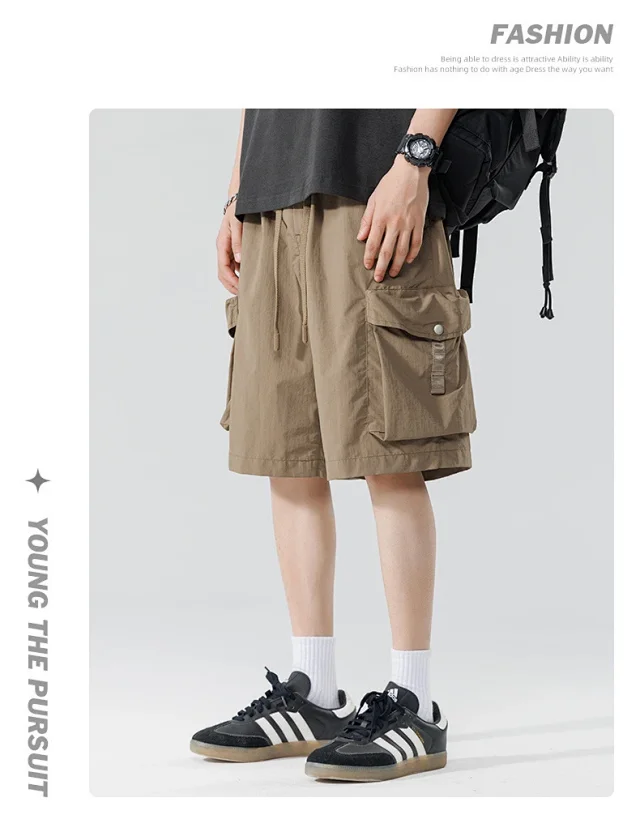 Summer New 5-Point Japanese Work Shorts Detail