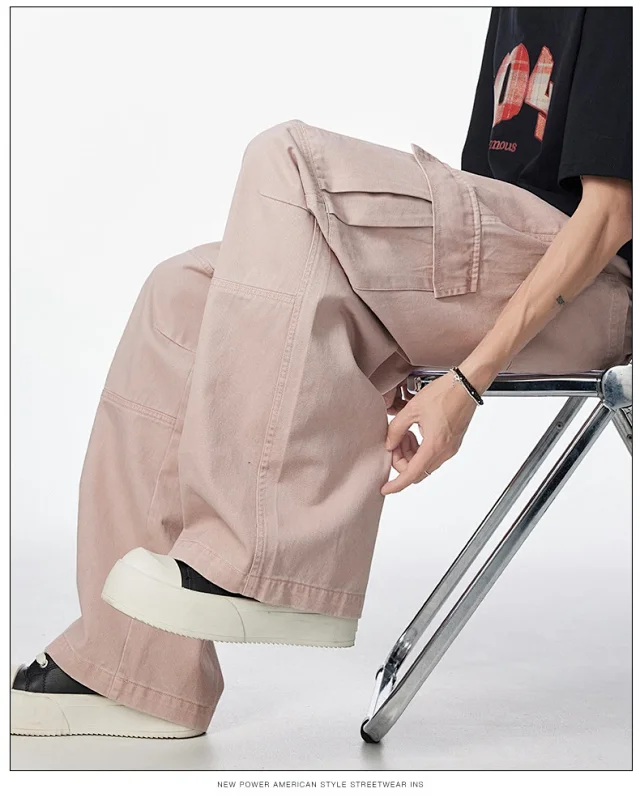 High - Street Retro Parachute Pants (Unisex) Detail
