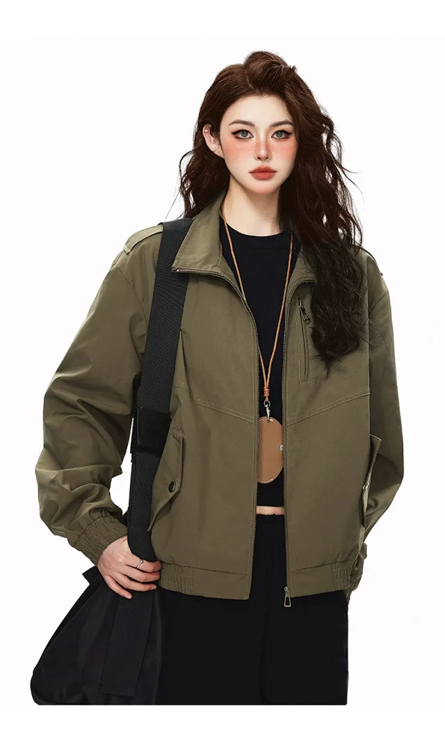 Retro Pilot Jacket for Couples Detail
