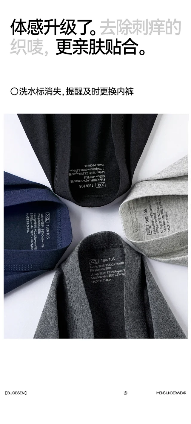 Men's Cotton A-Class Long: Anti-Chafe Detail
