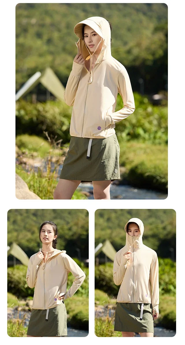 Men's Summer Ice Silk Sun Protective Jacket Detail