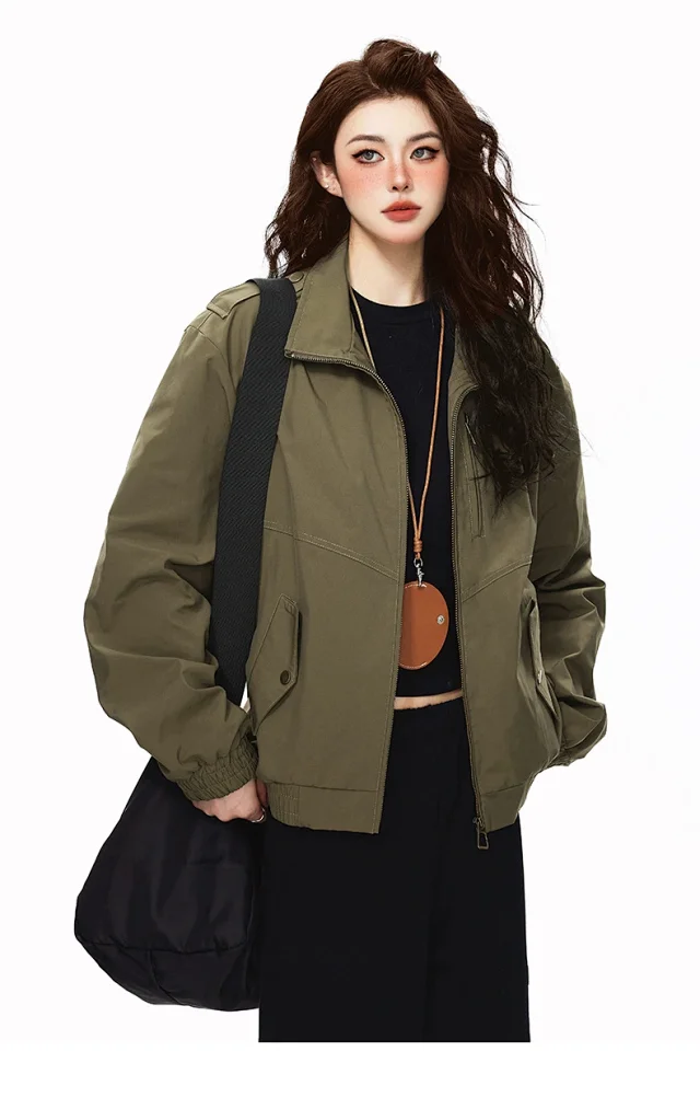 Retro Pilot Jacket for Couples Detail