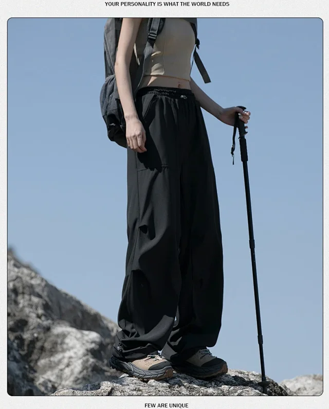 Windproof Waterproof Parachute Pants Detail
