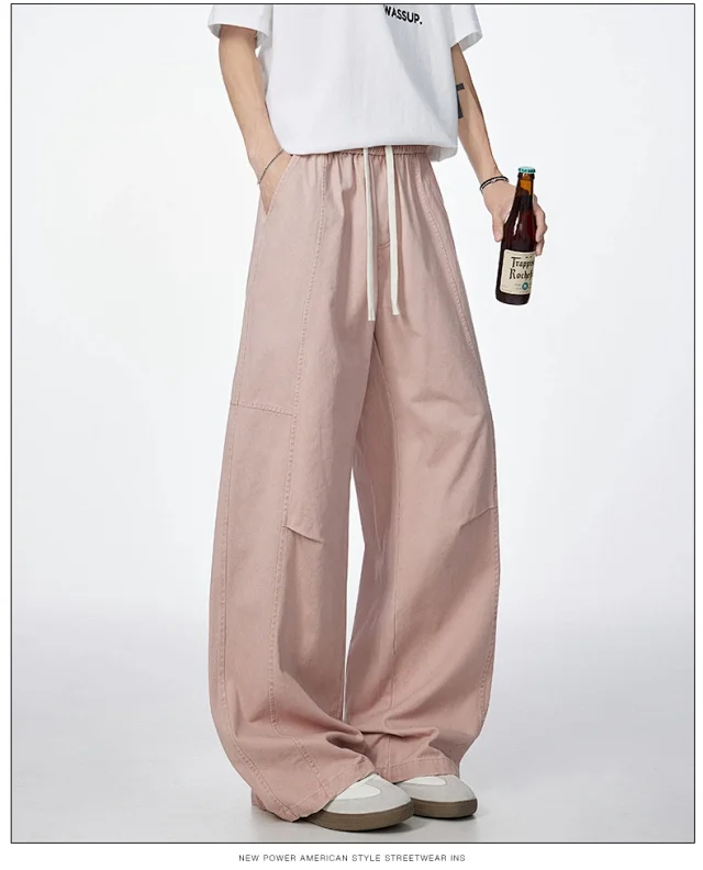 New Japanese Cotton Retro Trousers Detail