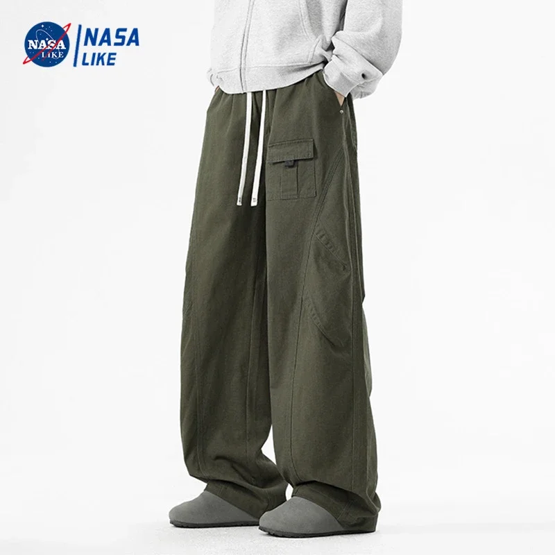 NASA Japanese Trendy Men's Cotton Cargo Pants