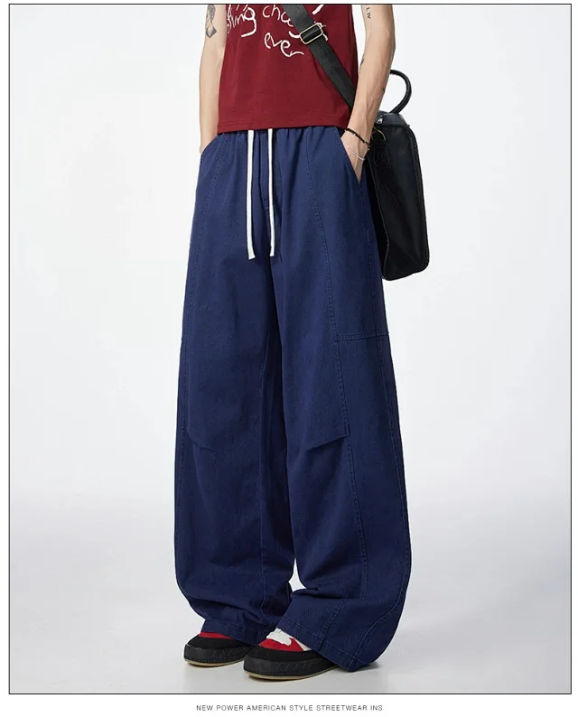 New Japanese Cotton Retro Trousers Detail