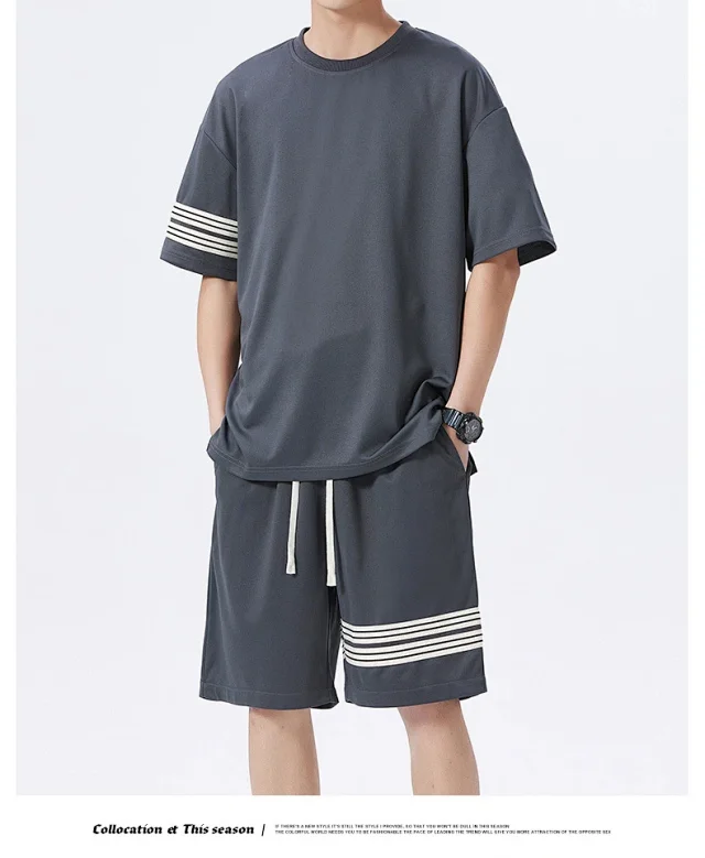 2025 Summer Men's Sporty 2 - Piece Set Detail