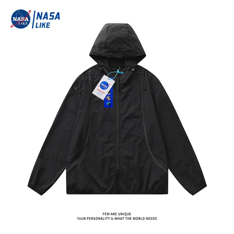NASA Men's Zip Hooded Sun Jacket