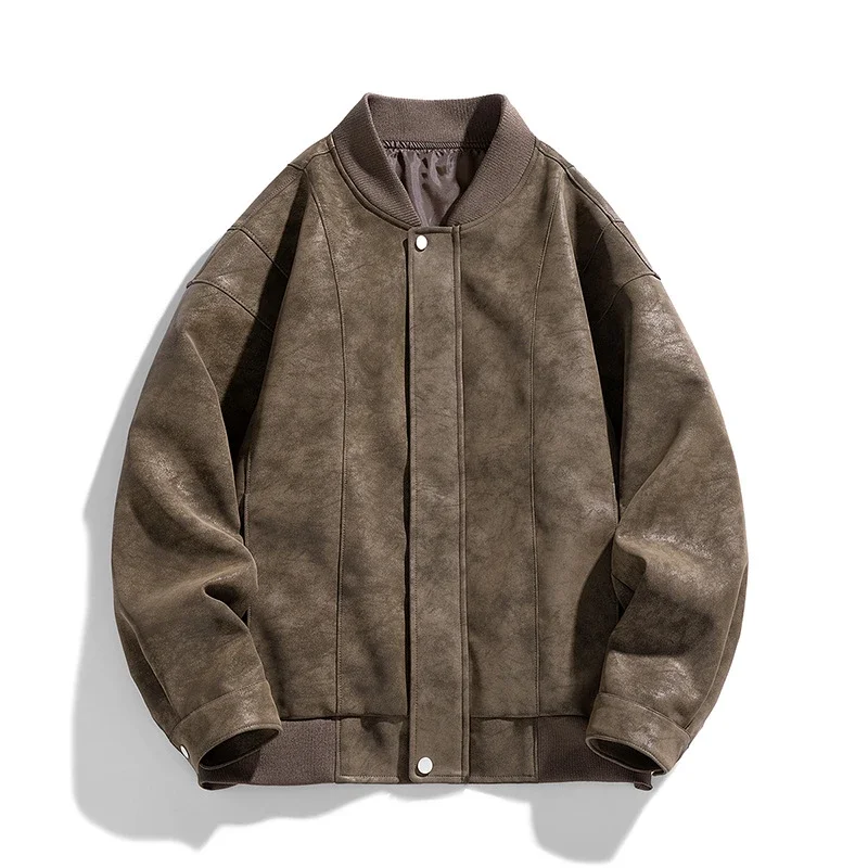 2025 Spring/Fall New Jacket: Loose Workwear, Trendy Leather, American Waterproof Biker Style