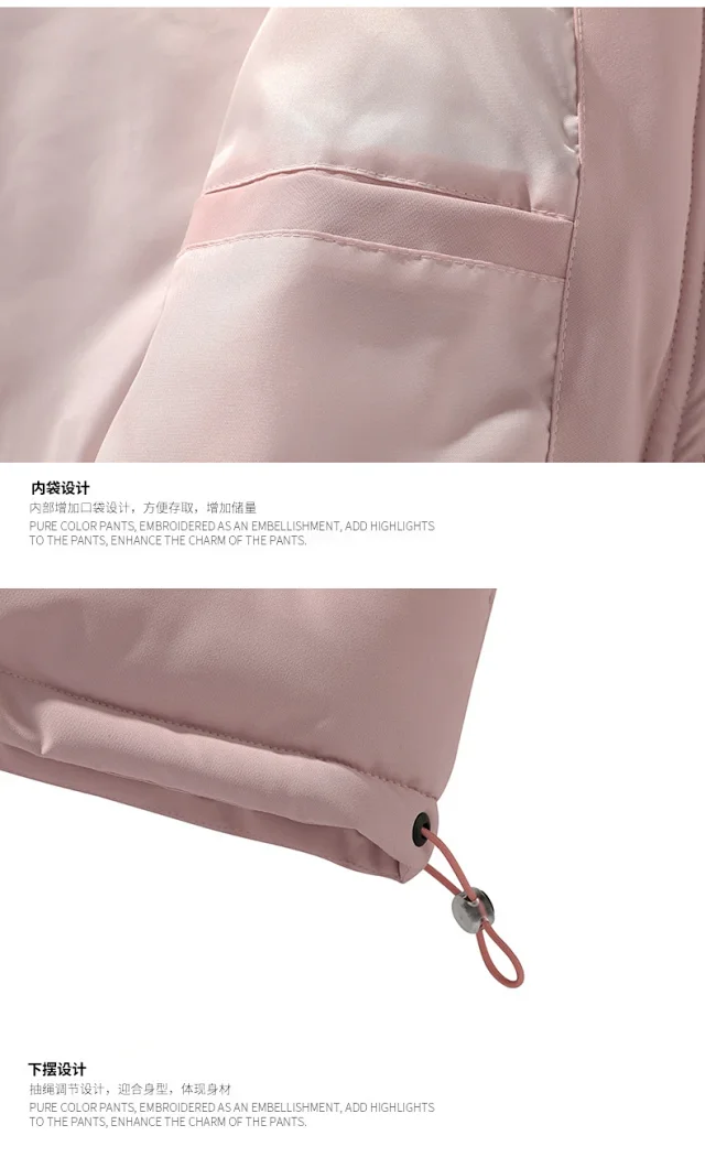 Winter New Collar Cotton Padded Jacket Couple Bread Coat Detail