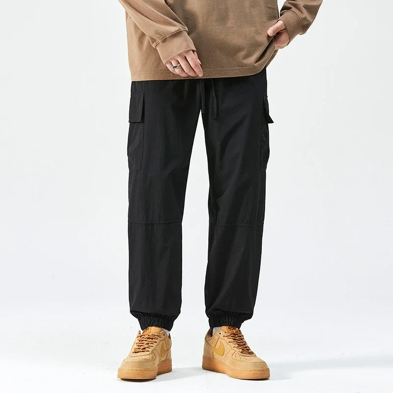 2025 Spring/Summer Men's Elastic Ice Silk Pants