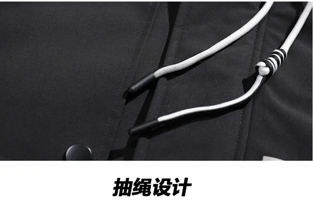 Men's Winter Duck Down Puffer Jacket Detail