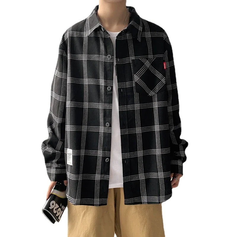 Men's Long Sleeve Plaid Shirt