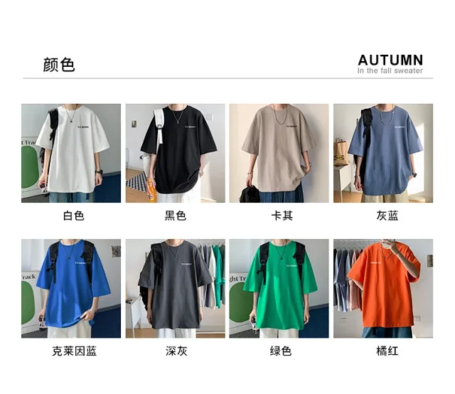 Hong Kong Style Ins  Loose Short Sleeve T-shirt Detail