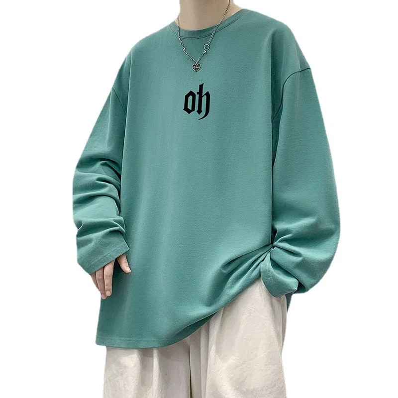 Autumn New Hong Kong Style Cotton T-shirt