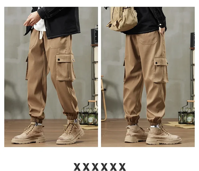 Men's Retro Cargo Joggers Detail