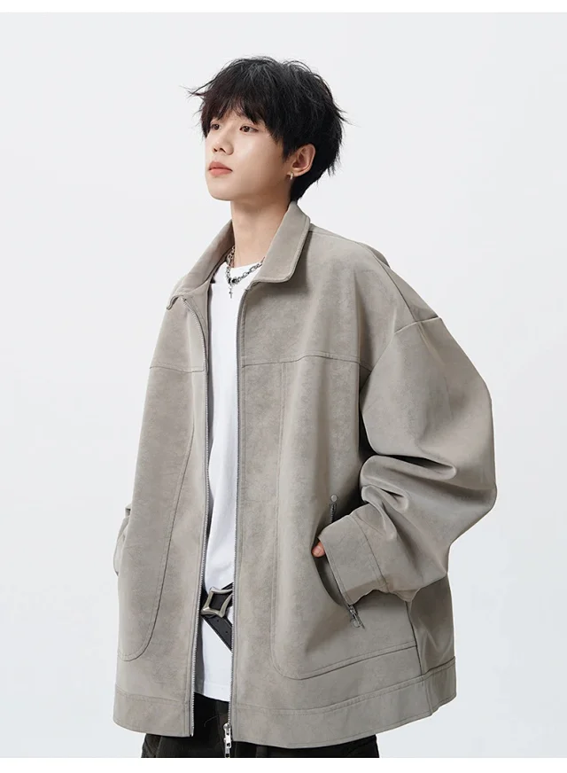 Autumn PU Men's Jacket (Couple Style) Detail