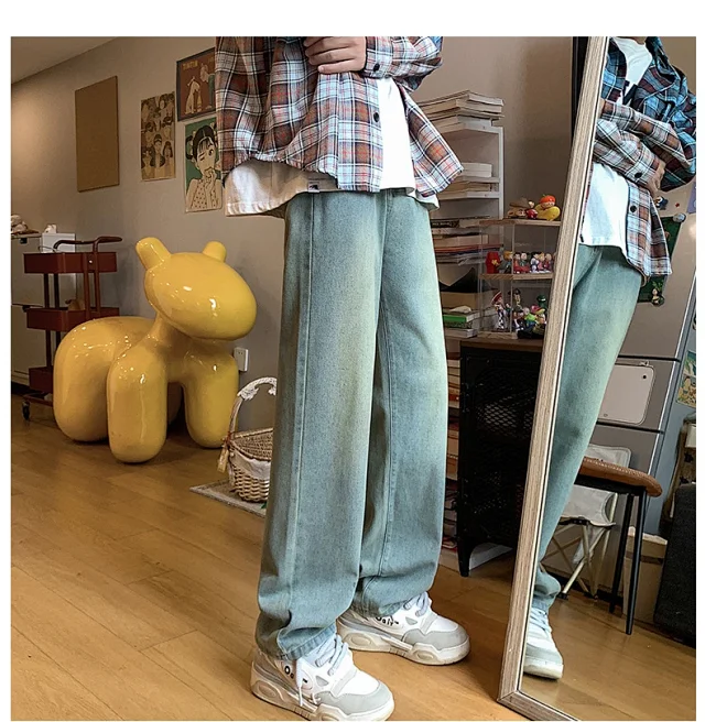 S Retro Couple Straight Jeans Detail