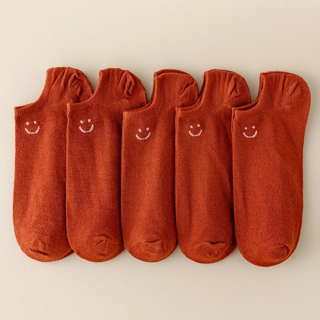 Breathable Oversized Smiley Ankle Socks（20 pairs） Detail