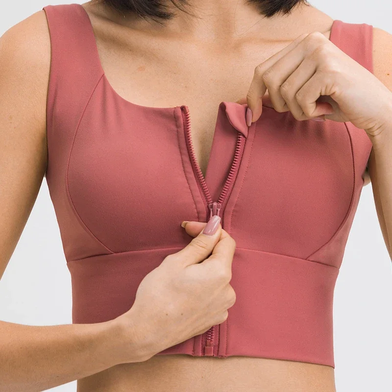 Wish Padded Zip-Back Sports Bra