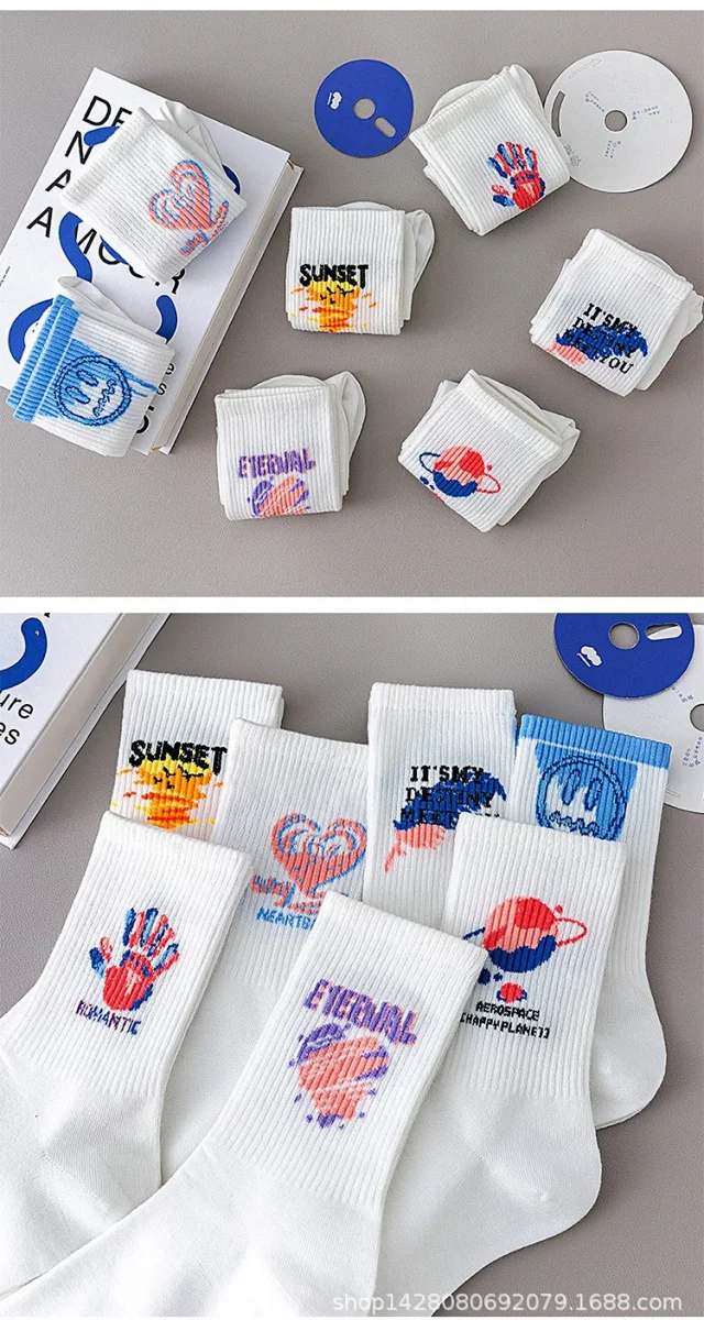 Women's Korean Style Cotton Socks（10 pairs） Detail