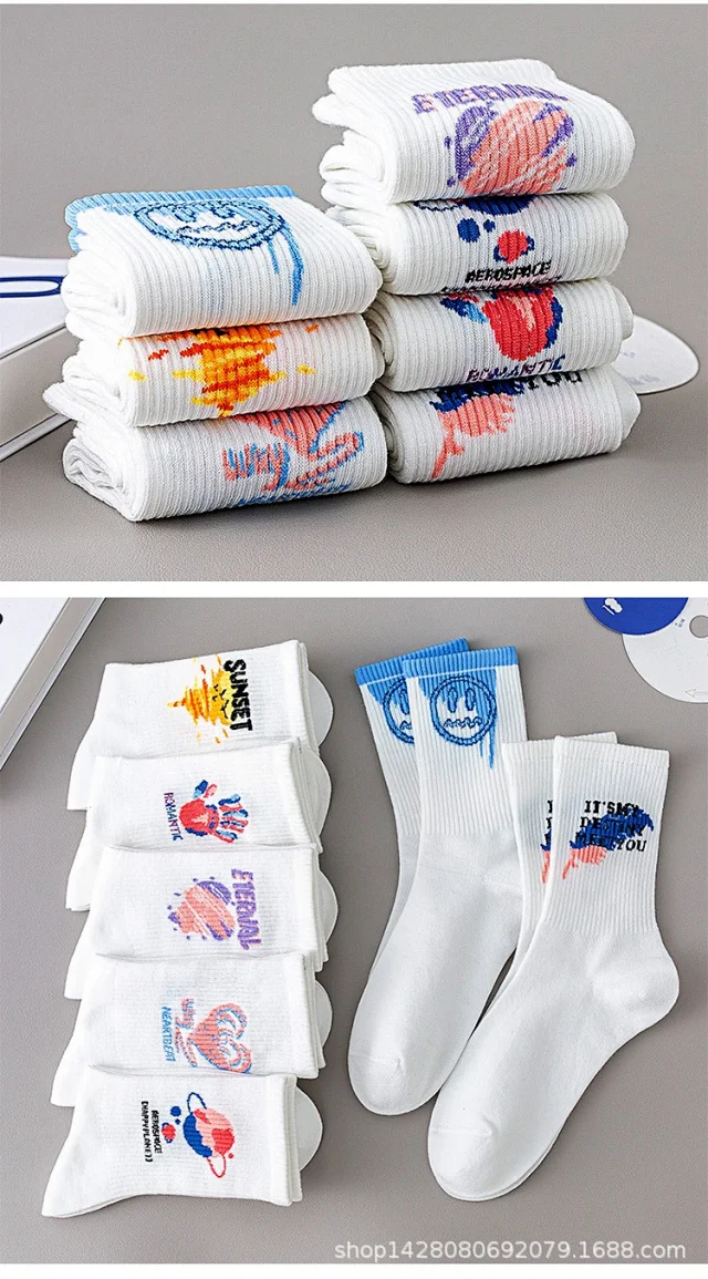 Women's Korean Style Cotton Socks（10 pairs） Detail