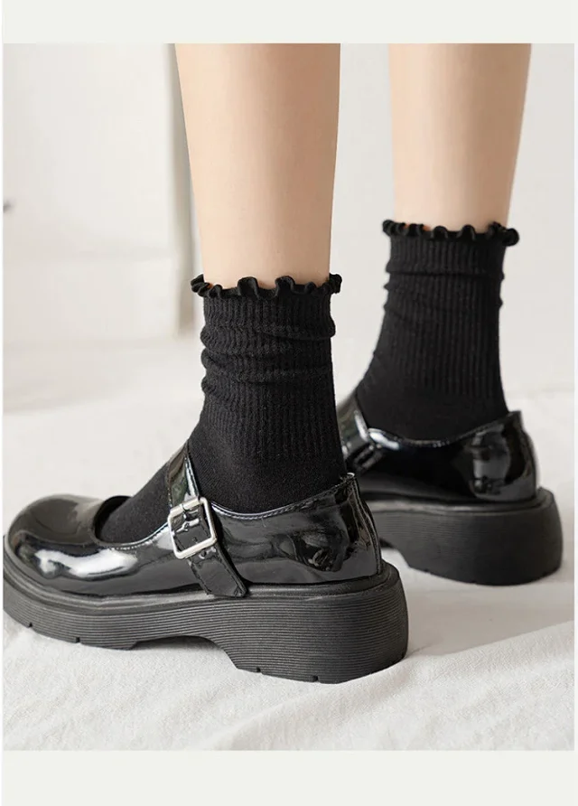 Ruffled Japanese Cotton Socks（6 pairs） Detail