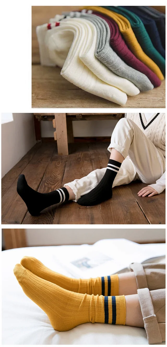 Korean-Style Stackable Women's Socks（10 pairs） Detail