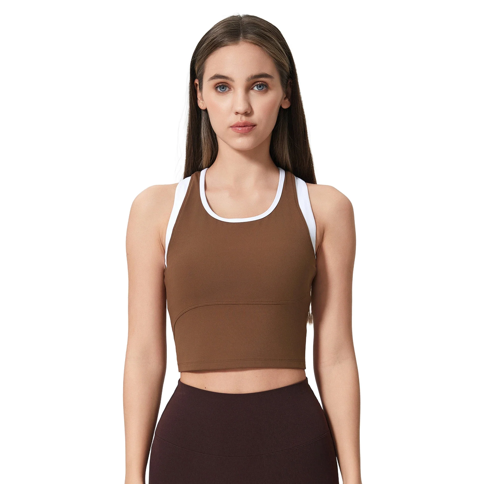 Women's Colorblock Yoga Crop Top