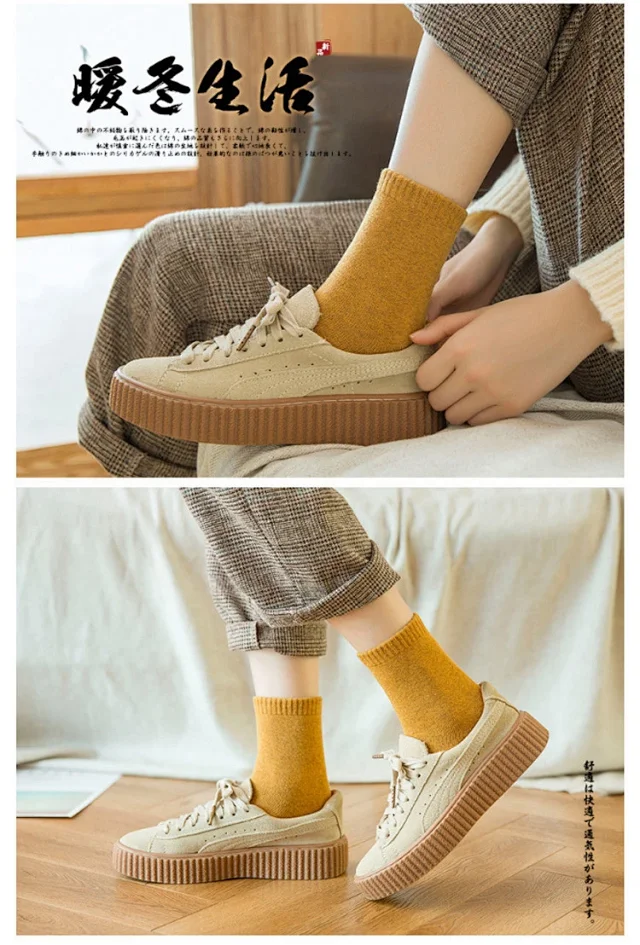 Women's Warm Thick Terry Socks（10 pairs） Detail