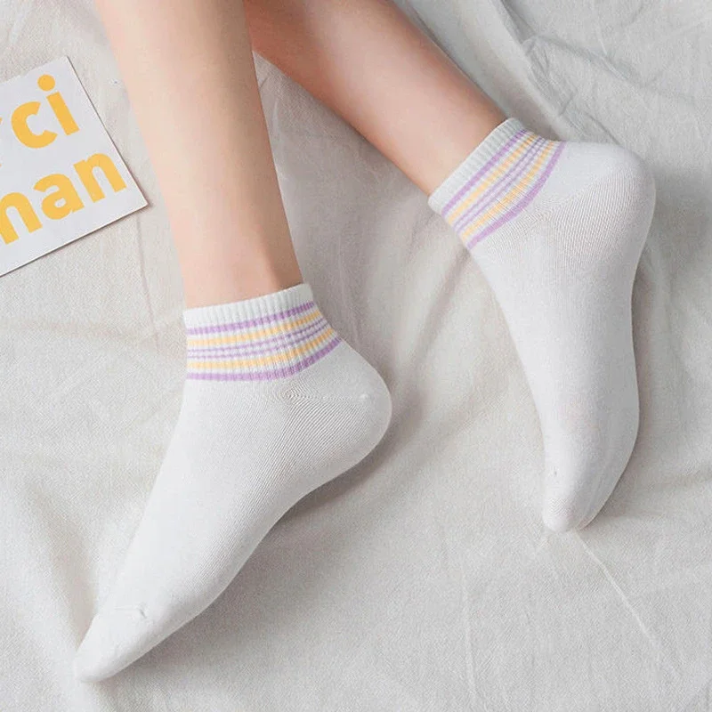 White Low-Cut Cotton Socks（10 pairs）