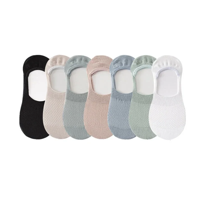 Women's Cotton No-Show Socks（10 pairs）