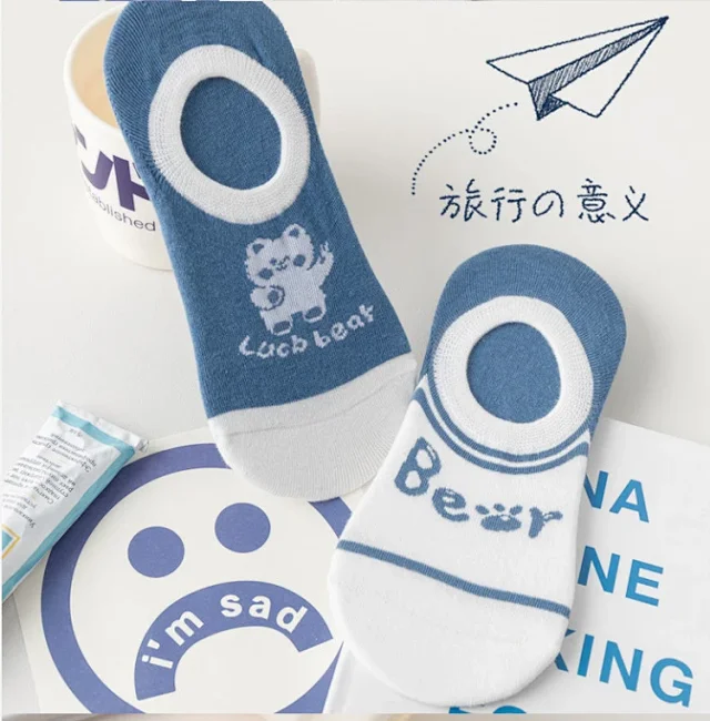 Cartoon Cotton No-Show Socks（10 pairs） Detail