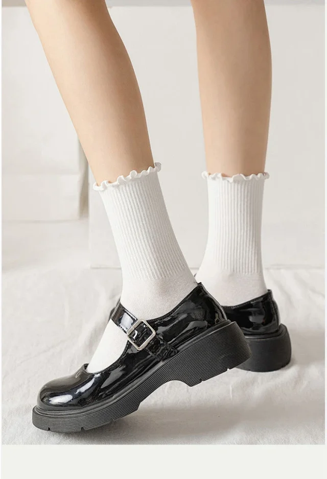 Ruffled Japanese Cotton Socks（6 pairs） Detail