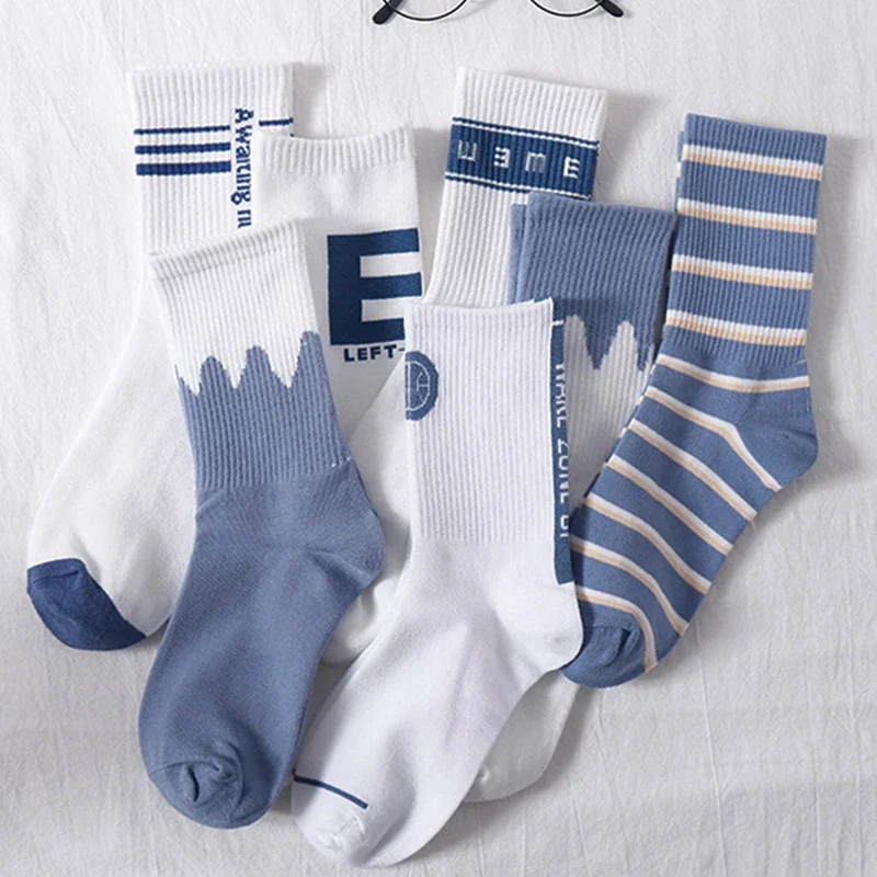 Korean Style White Mid-Calf Socks（10 pairs）