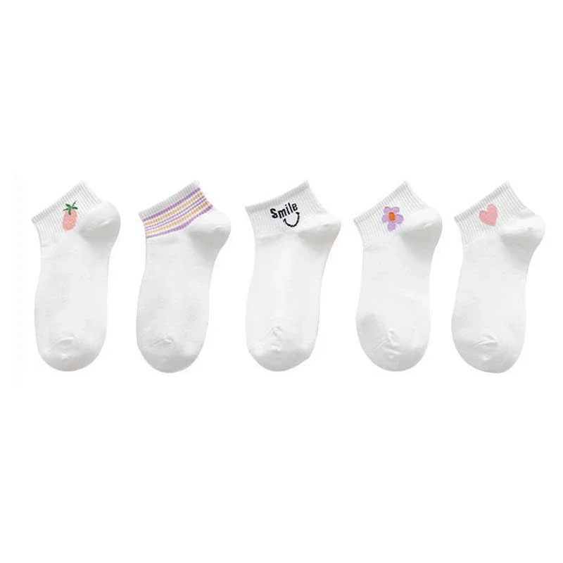 White Low-Cut Cotton Socks（10 pairs）