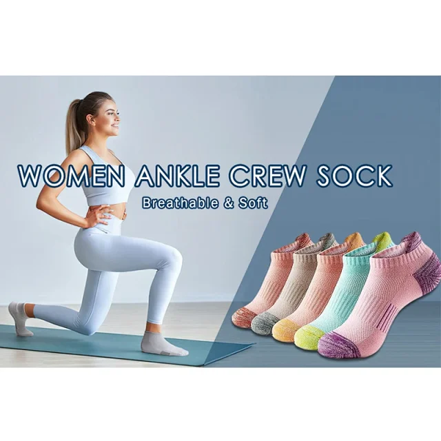 Breathable Unisex Sports Ankle Socks（10 pairs） Detail