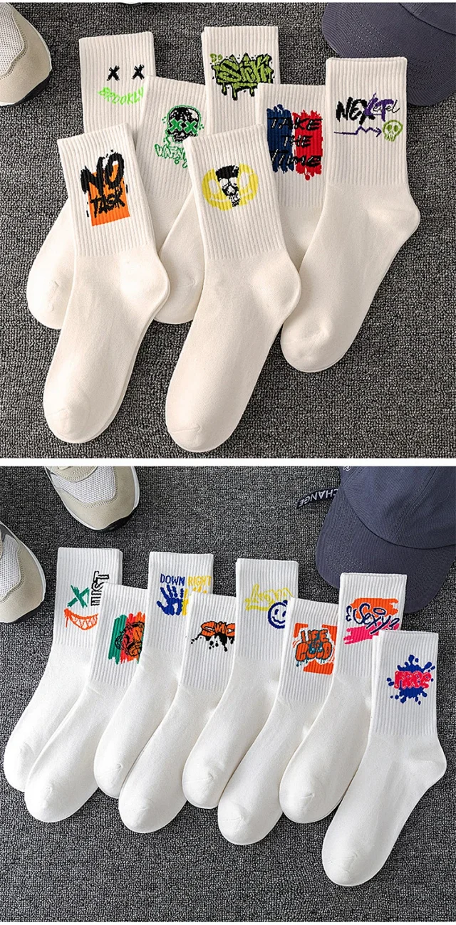 Men's Oversize Mid-Calf Sports Socks（30 pairs） Detail
