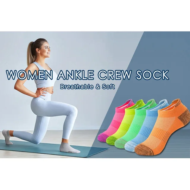 Breathable Unisex Sports Ankle Socks（10 pairs） Detail