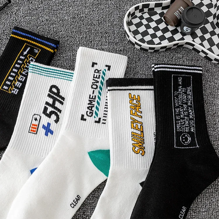 White Cotton Couple's Mid-Calf Socks(10 pairs)