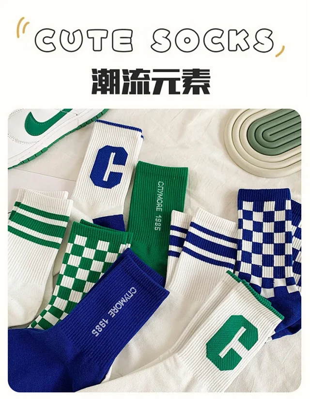 Korean Student Spring/Summer Socks（10 pairs） Detail